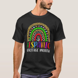 T-shirt Mois du patrimoine hispanique national Arc-en-ciel