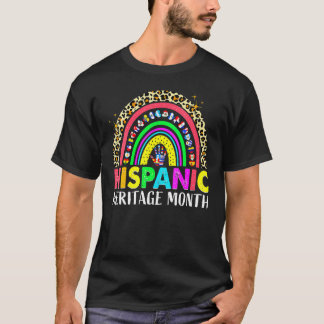 T-shirt Mois du patrimoine hispanique national arc-en-ciel