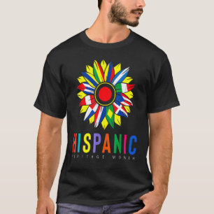 T-shirt Mois du patrimoine hispanique national drapeaux la