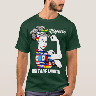 T-shirt Mois du patrimoine hispanique national Femme Latin