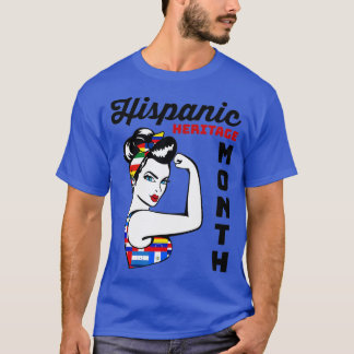 T-shirt Mois du patrimoine hispanique national Femme Latin