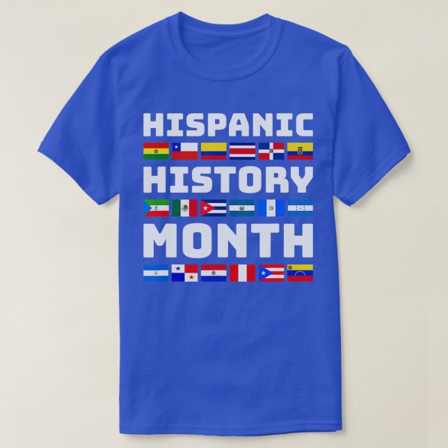 T-shirt Mois du patrimoine hispanique national Latina Lati (Design devant)