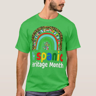 T-shirt Mois du patrimoine hispanique national Pays arc-en