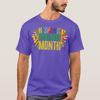 T-shirt Mois du patrimoine hispanique Pays latinos drapeau