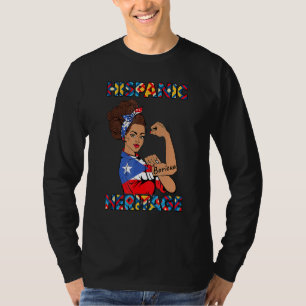 T-shirt Mois du patrimoine hispanique Porto Rico Girls You