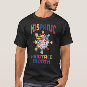 T-shirt Mois du patrimoine hispanique pour les enfants Tou