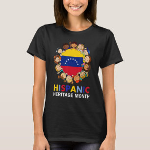 T-shirt Mois du patrimoine hispanique Venezuela Drapeau Ga