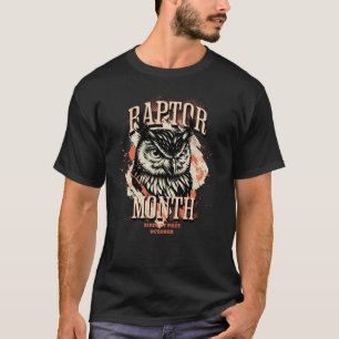 T-shirt Mois du raptor, hibou