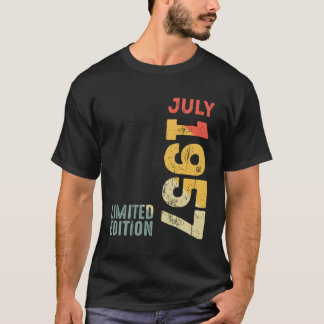 T-shirt Mois Juillet 1957 Année 1957 1957 1957 Depuis 1957