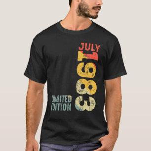 T-shirt Mois juillet 1983 Année 1983 Rétro 1983 Vintage 19