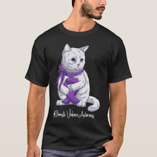 T-shirt Mois national de sensibilisation à la violence fam (Devant)