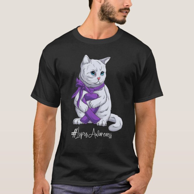 T-shirt Mois national de sensibilisation au lupus Ribbon m (Devant)
