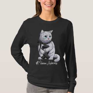 T-shirt Mois national de sensibilisation au mélanome Ruban