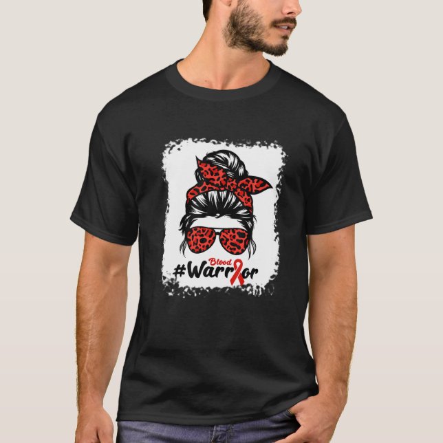 T-shirt Mois national du don de sang Ribbon Warrior Bleach (Devant)