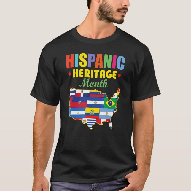 T-shirt Mois national du patrimoine hispanique (Devant)