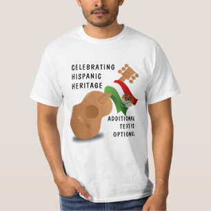 T-shirt Mois national du patrimoine hispanique - Guitare