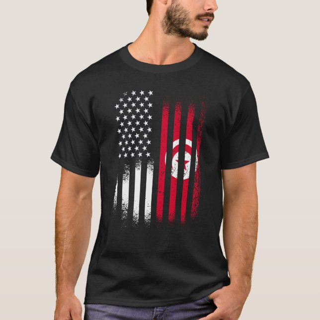 T-shirt Mois tunisien du patrimoine américain Tunisie Patr (Devant)