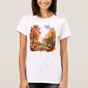 T-shirt Moisson d'automne Russe Citrouille d'automne