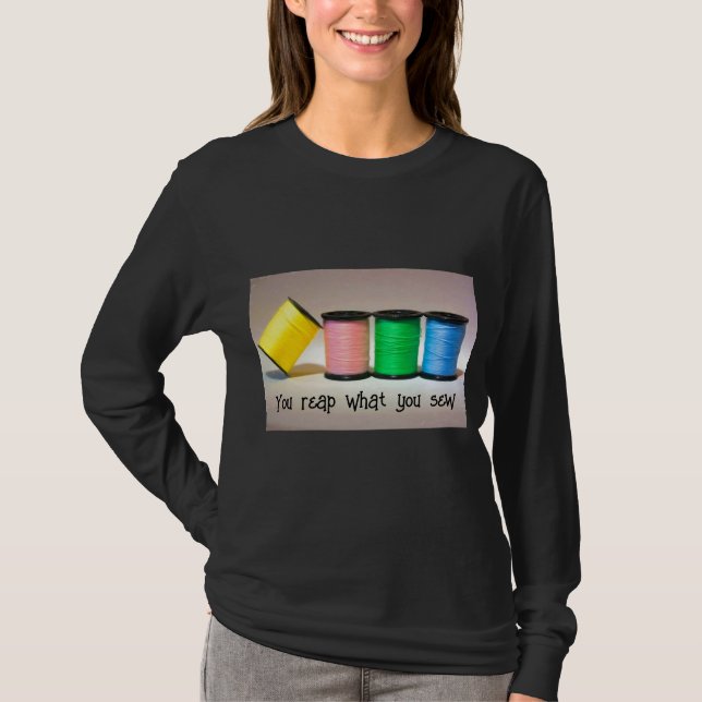 T-Shirt Moissonne ce que tu couds (Devant)