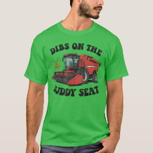 T-shirt Moissonneuse-batteuse Dibs sur le siège de copilot