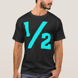T-shirt Moitié - Cyan