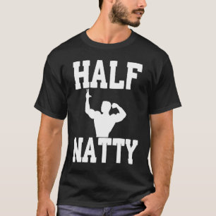 T-SHIRT MOITIÉ NATURE BODYBUILDING FITNESS MEME GYM WORKOU
