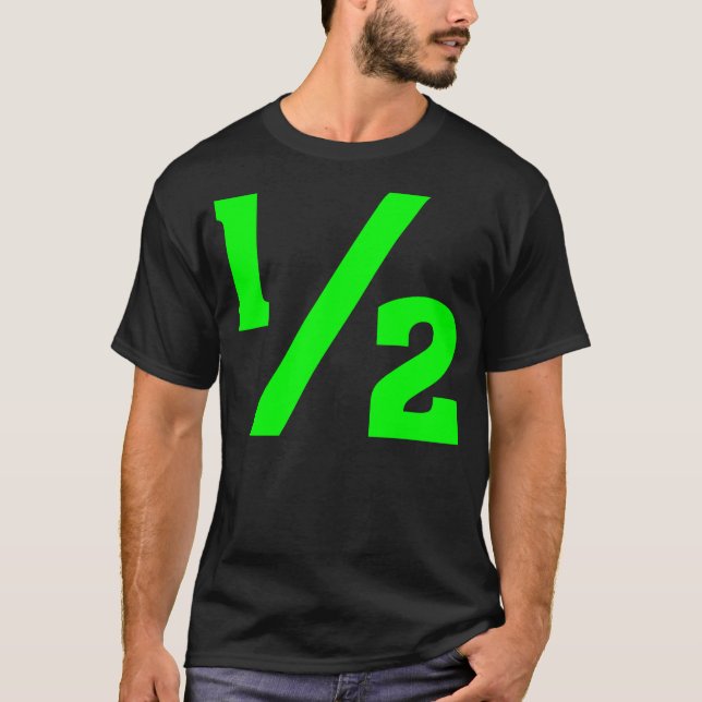 T-shirt Moitié - Vert (Devant)