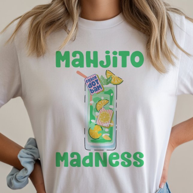 T-Shirt Mojito Mahjong Cocktail (Créateur téléchargé)