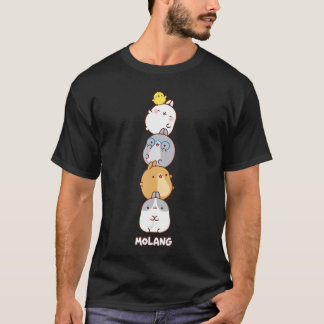 T-shirt Molang Funny Cartoon Designs for Women Men and fun