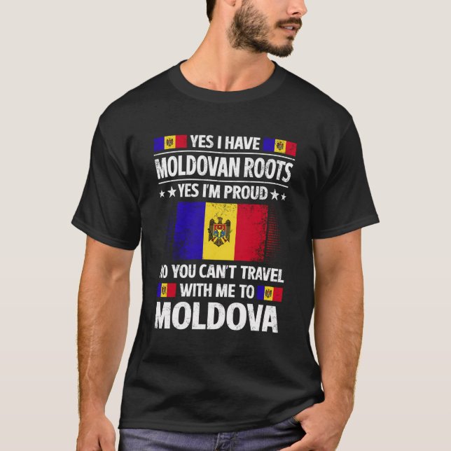 T-shirt Moldavie Racines moldaves Patrimoine moldave Fière (Devant)