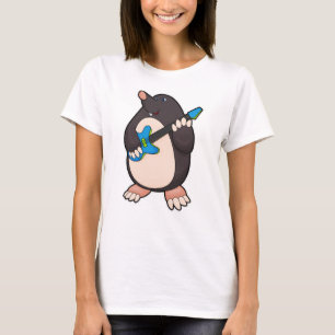 T-shirt Mole à la musique avec guitare