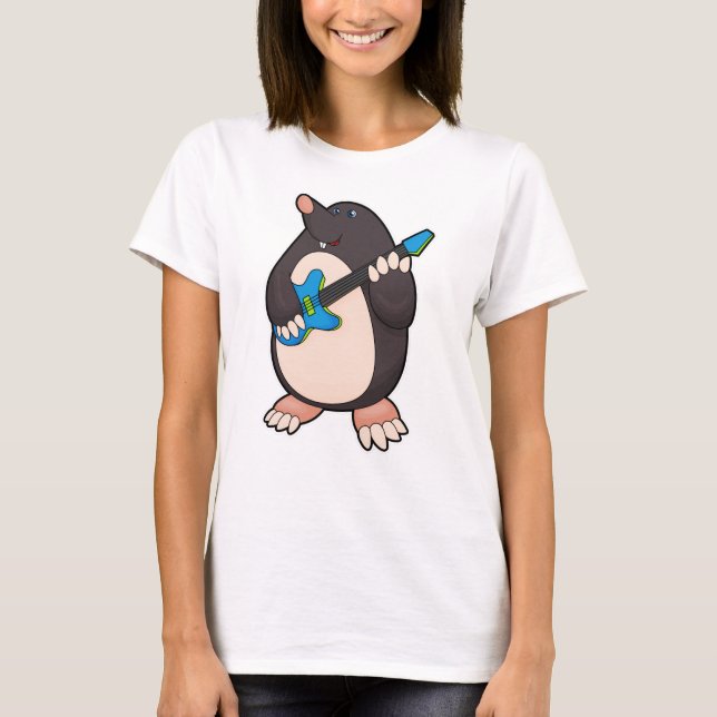 T-shirt Mole à la musique avec guitare (Devant)