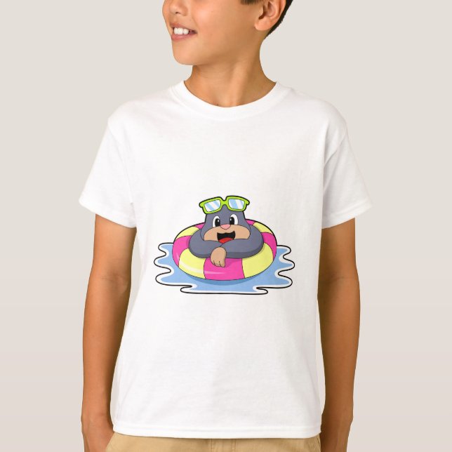T-shirt Mole à nager avec anneau de nage.PNG (Devant)