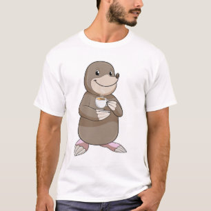 T-shirt Mole avec Coffee Cup