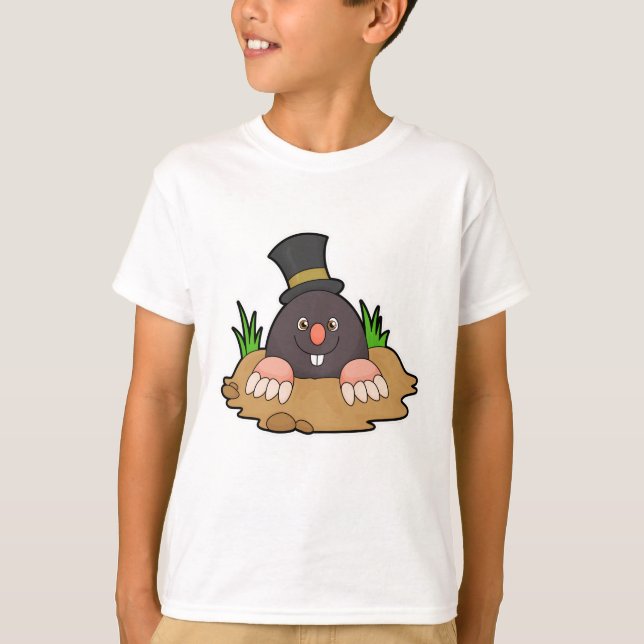 T-shirt Mole avec Molehill et Casquette (Devant)
