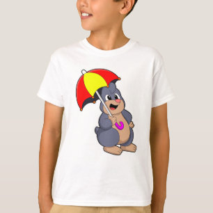 T-shirt Mole avec parapluie