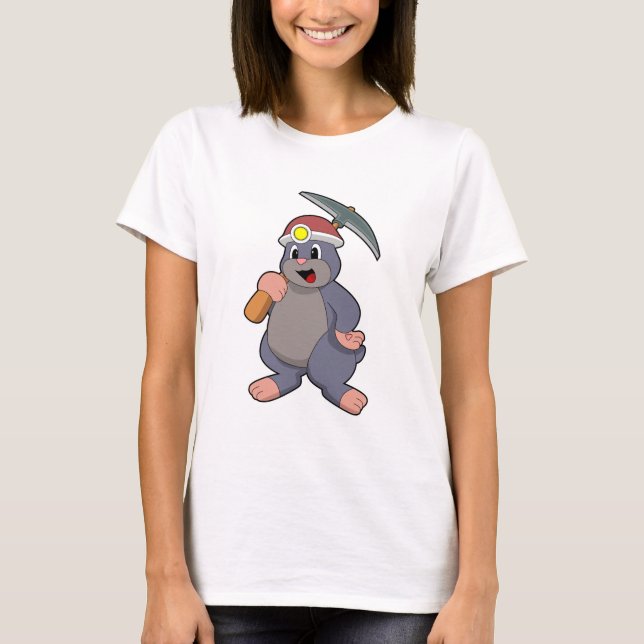 T-shirt Mole avec Pickaxe (Devant)