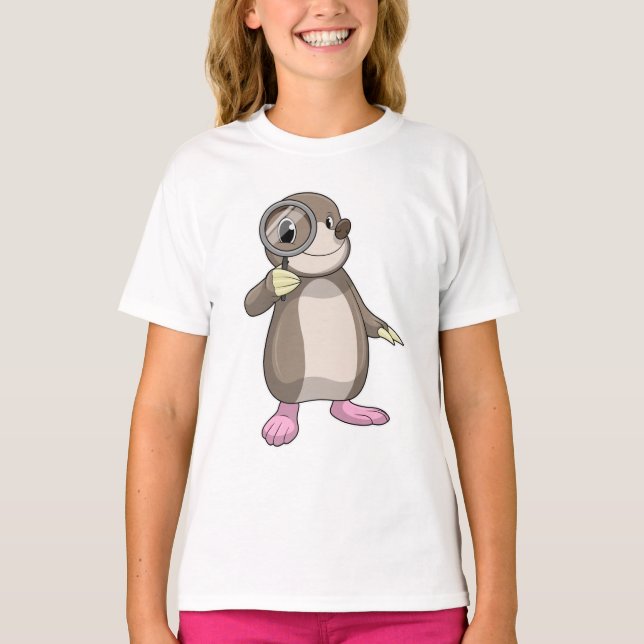 T-shirt Mole avec verre Magnifiant (Devant)