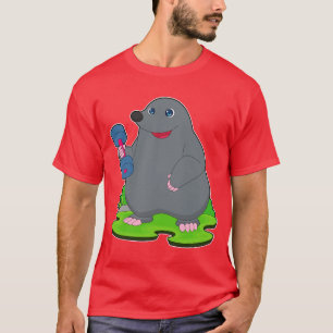 T-shirt Mole Bodybuilder Dumbbell Bodybuilding
