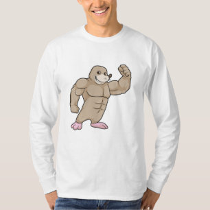 T-shirt Mole comme Bodybuilder avec de grands Muscles