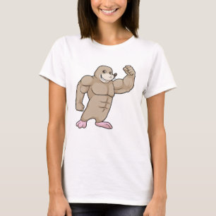 T-shirt Mole comme Bodybuilder avec de grands Muscles