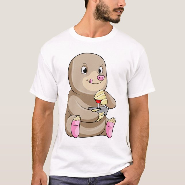 T-shirt Mole comme joueur avec Joystick (Devant)
