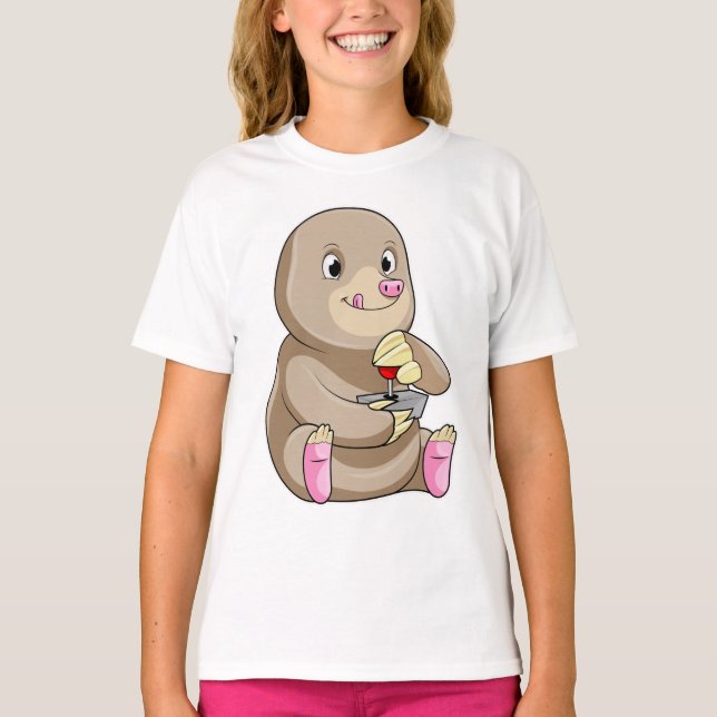 T-shirt Mole comme joueur avec Joystick (Devant)