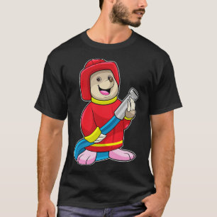 T-shirt Mole comme pompier avec tuyau