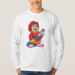 T-shirt Mole comme pompier avec tuyau