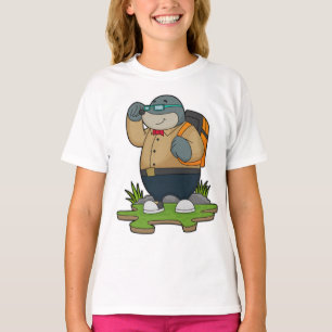 T-shirt Mole comme randonneur avec sac à dos