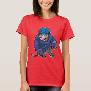 T-shirt Mole Hockey sur glace bâton de hockey sur glace