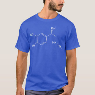 T-shirt Molécule chimique d'adrénaline cool Chimie avec vi