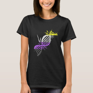 T-shirt Molécule d'ADN Drapeau Non Binaire Fierté Non Bina