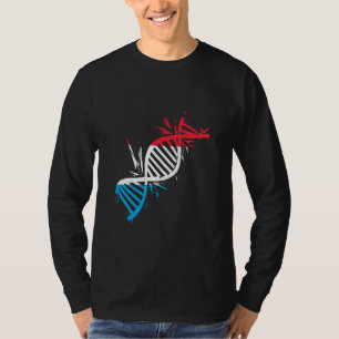 T-shirt Molécule d'ADN du Luxembourg Drapeau luxembourgeoi